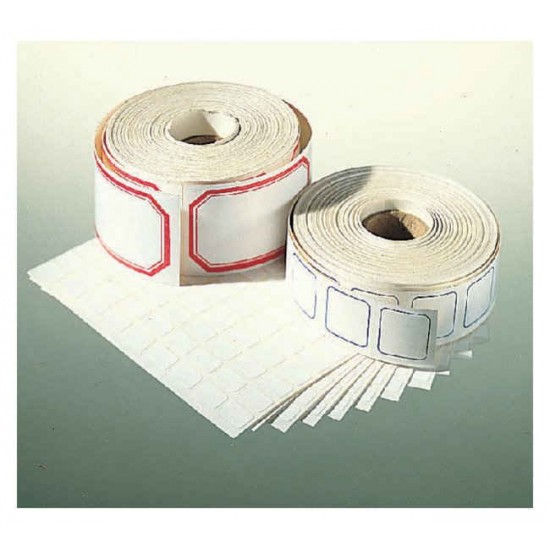 Fisherbrand Labels, White with red border; L x W: 2 x 1.50 in. (51 x 38mm)