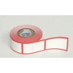 VWR Red Border Tape Labels H-2.5cm(1''),W- 1.9cm (3/4")